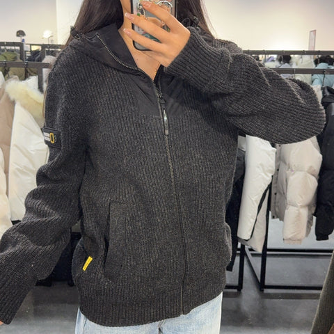【現貨】韓國 National Geographic Men's Woven Hybrid Hooded Knit Pullover【NG409】
