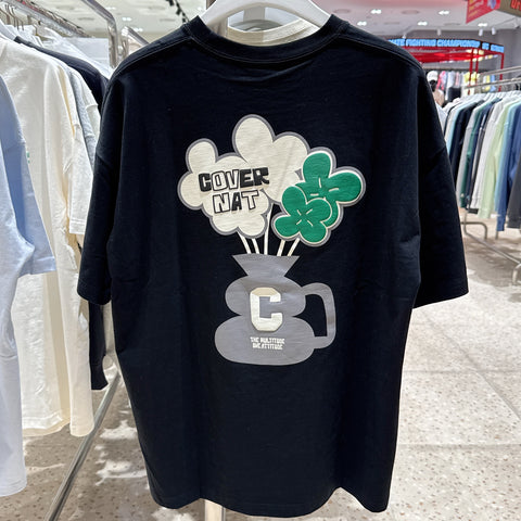 韓國 Covernat Flower Base T-Shirt【CO191】