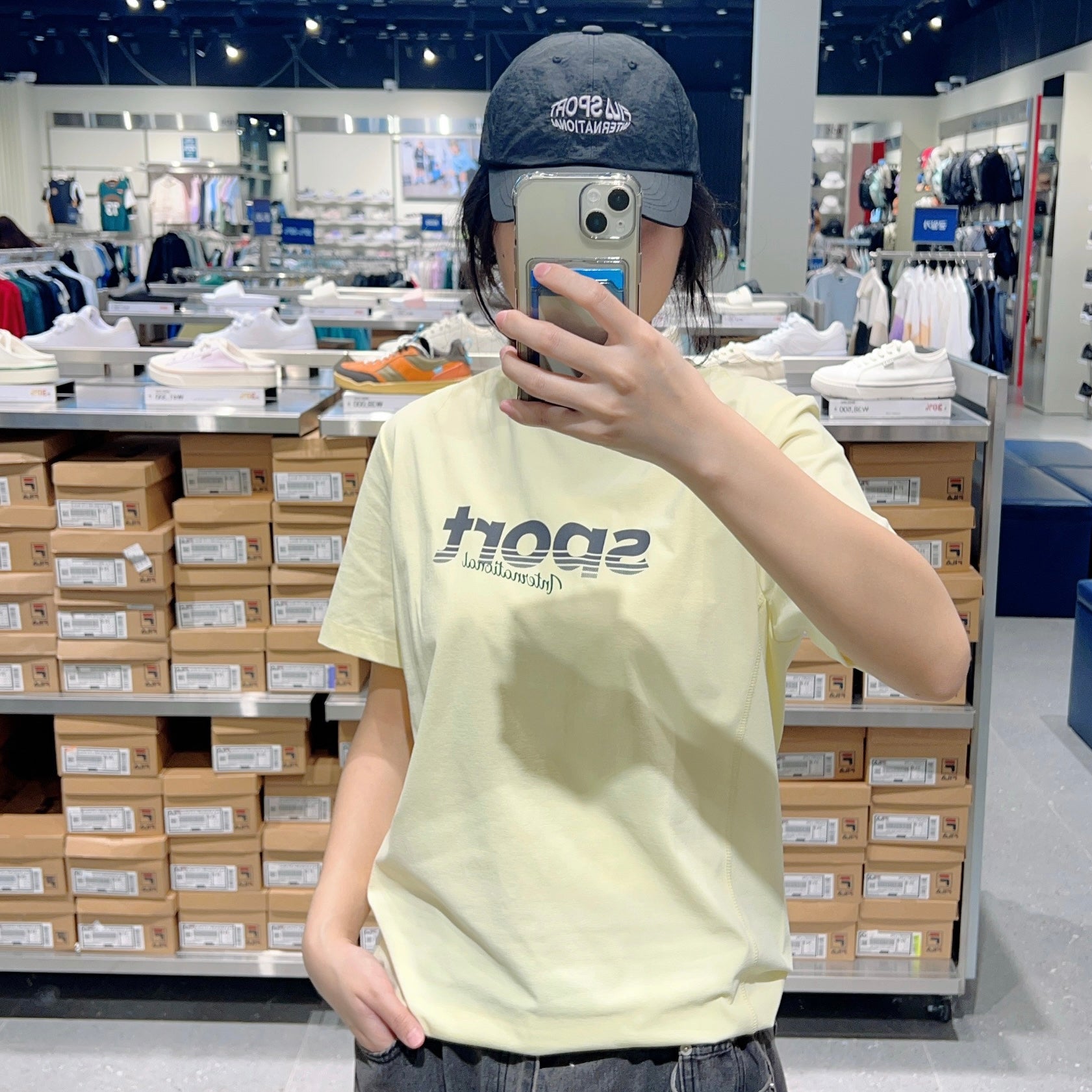 韓國 FILA Graphic Print Cut Cool T-Shirt【FA297】