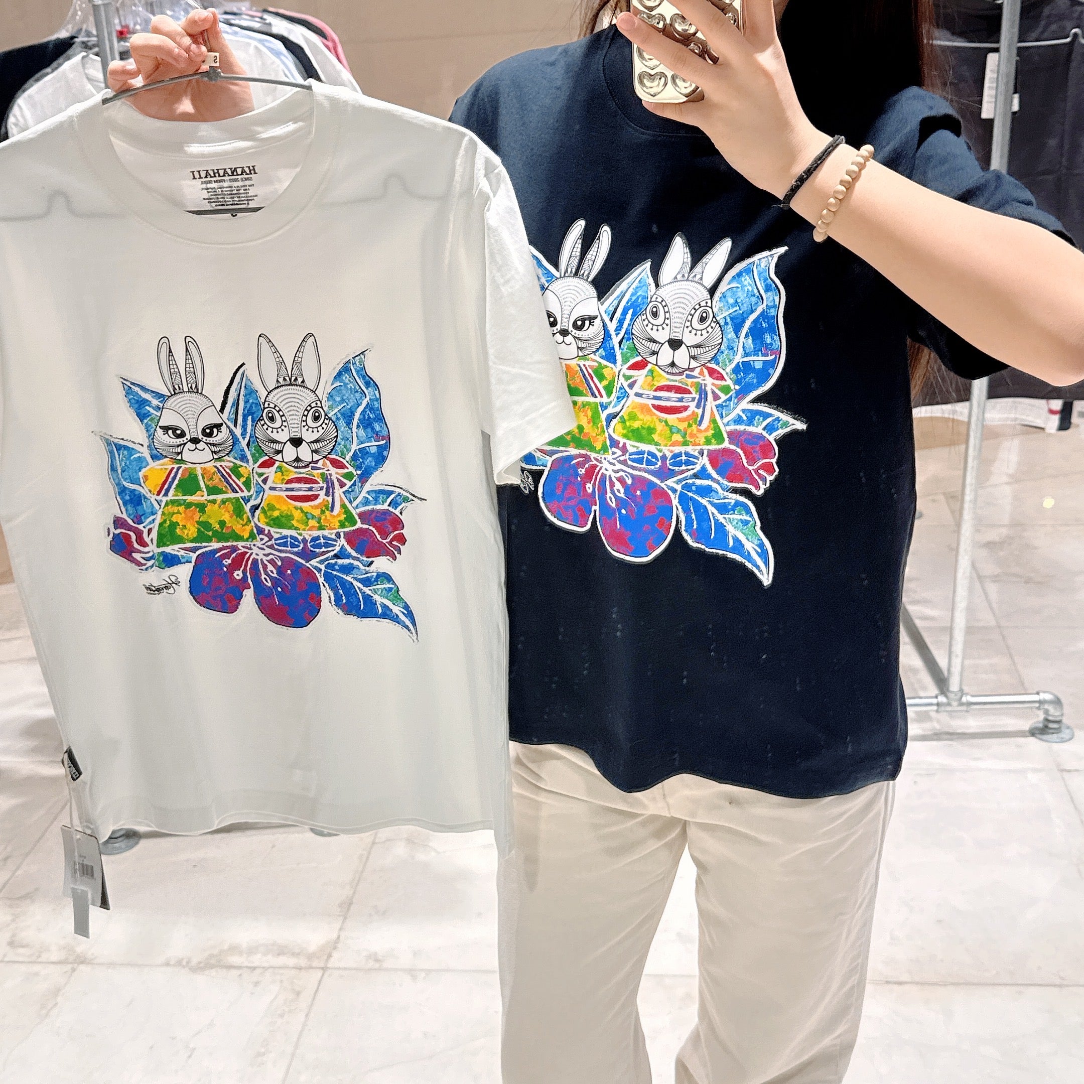 韓國 HANAHAII 無穹花純棉 T-Shirt【HA046】 - STT Mall HK 靚太網購