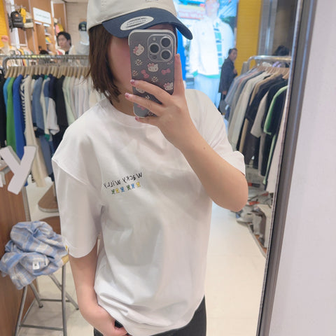 韓國 Wacky Willy Casual lettering design T-shirt【WW198】