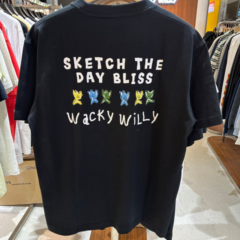 韓國 Wacky Willy Casual lettering design T-shirt【WW198】