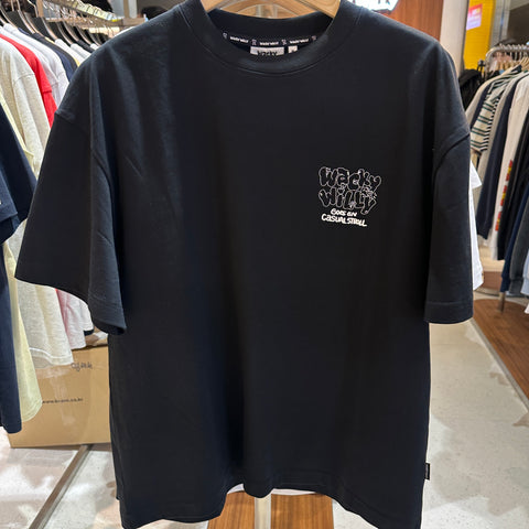 韓國 Wacky Willy Casual letter graffiti design T-shirt【WW200】