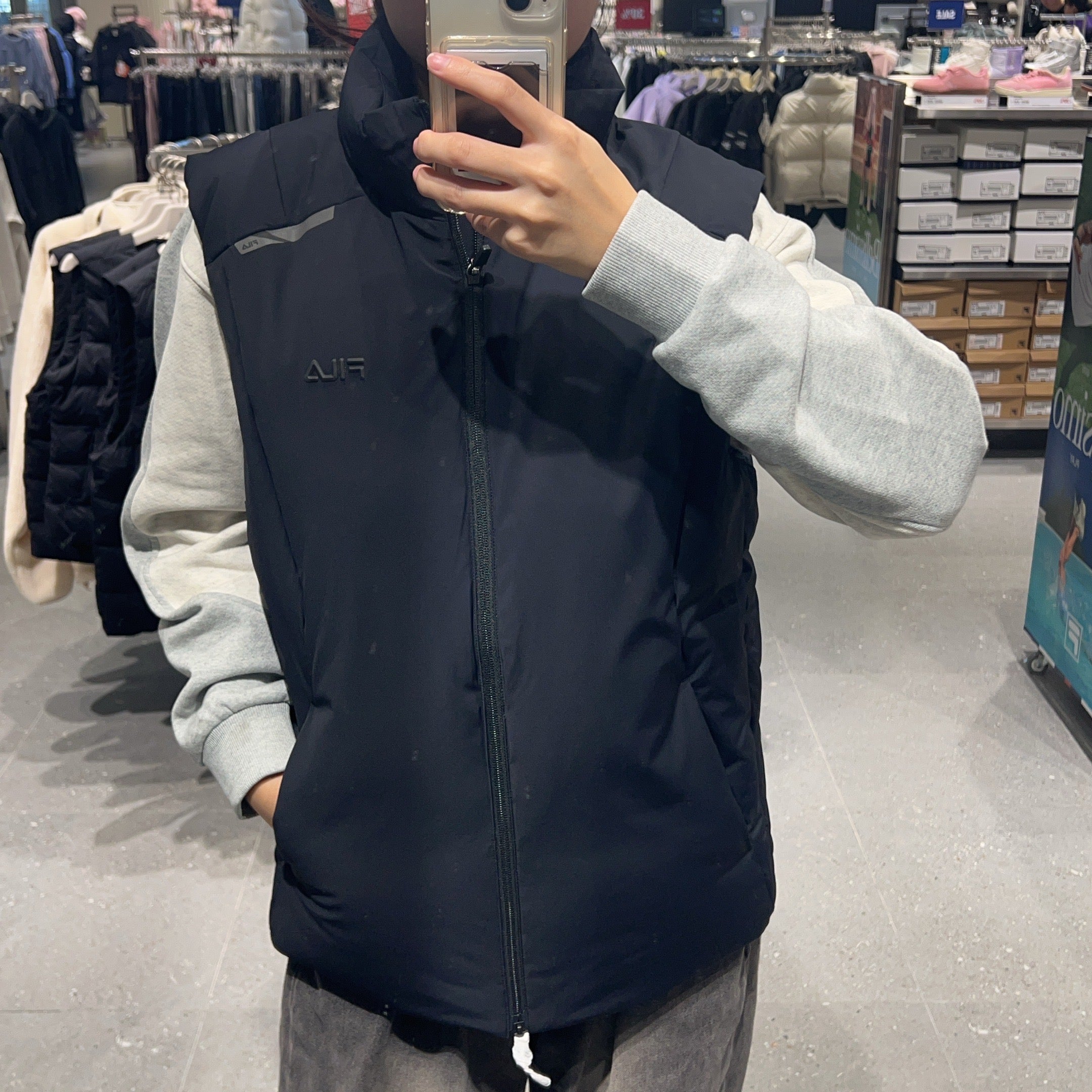 韓國 FILA Thermal Lining Down Vest (鴨絨)【FA013】