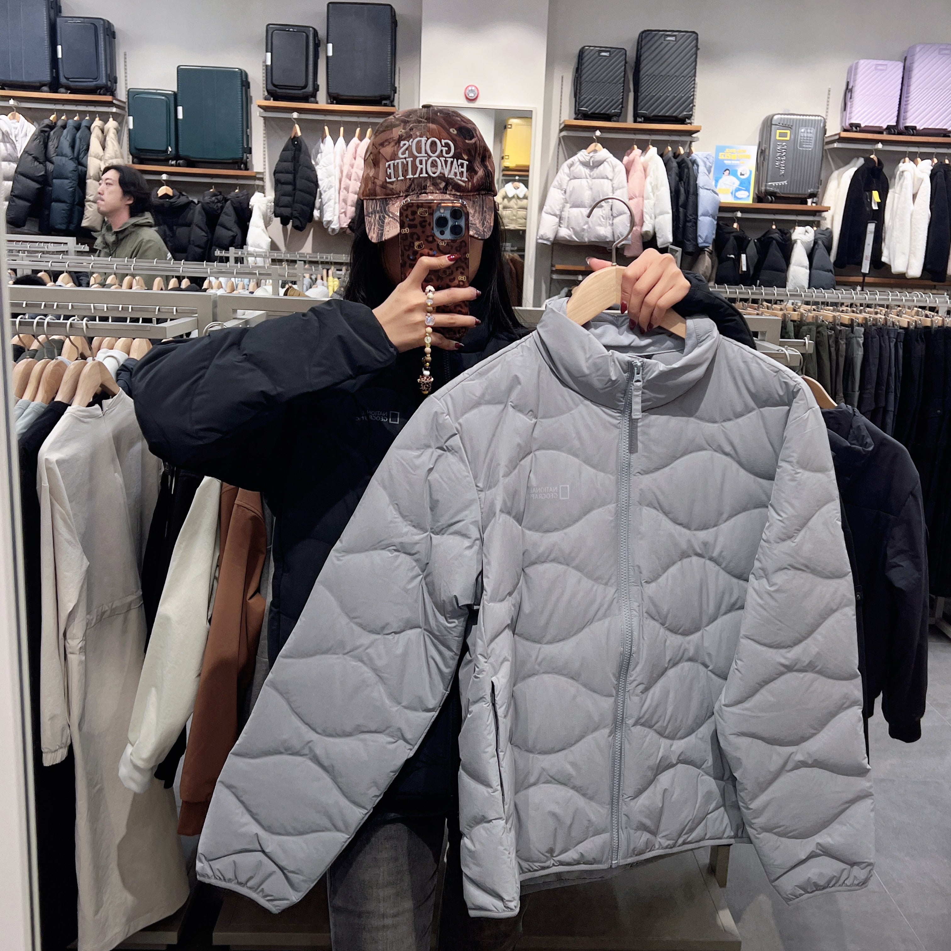 韓國 National Geographic Fowley Stand-Neck Tube Duck Down Jumper (鴨絨)【NG209】