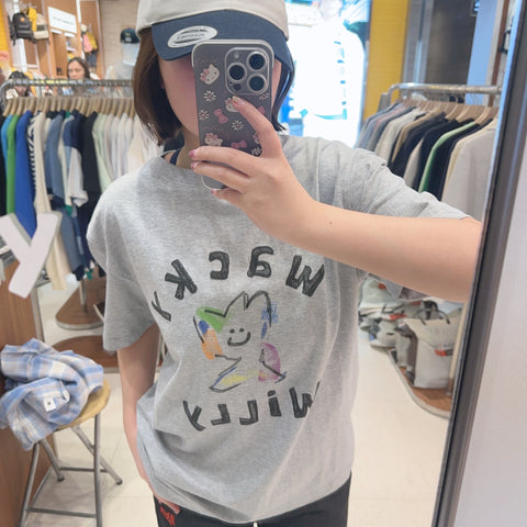 韓國 Wacky Willy Colorful logo design T-shirt【WW202】