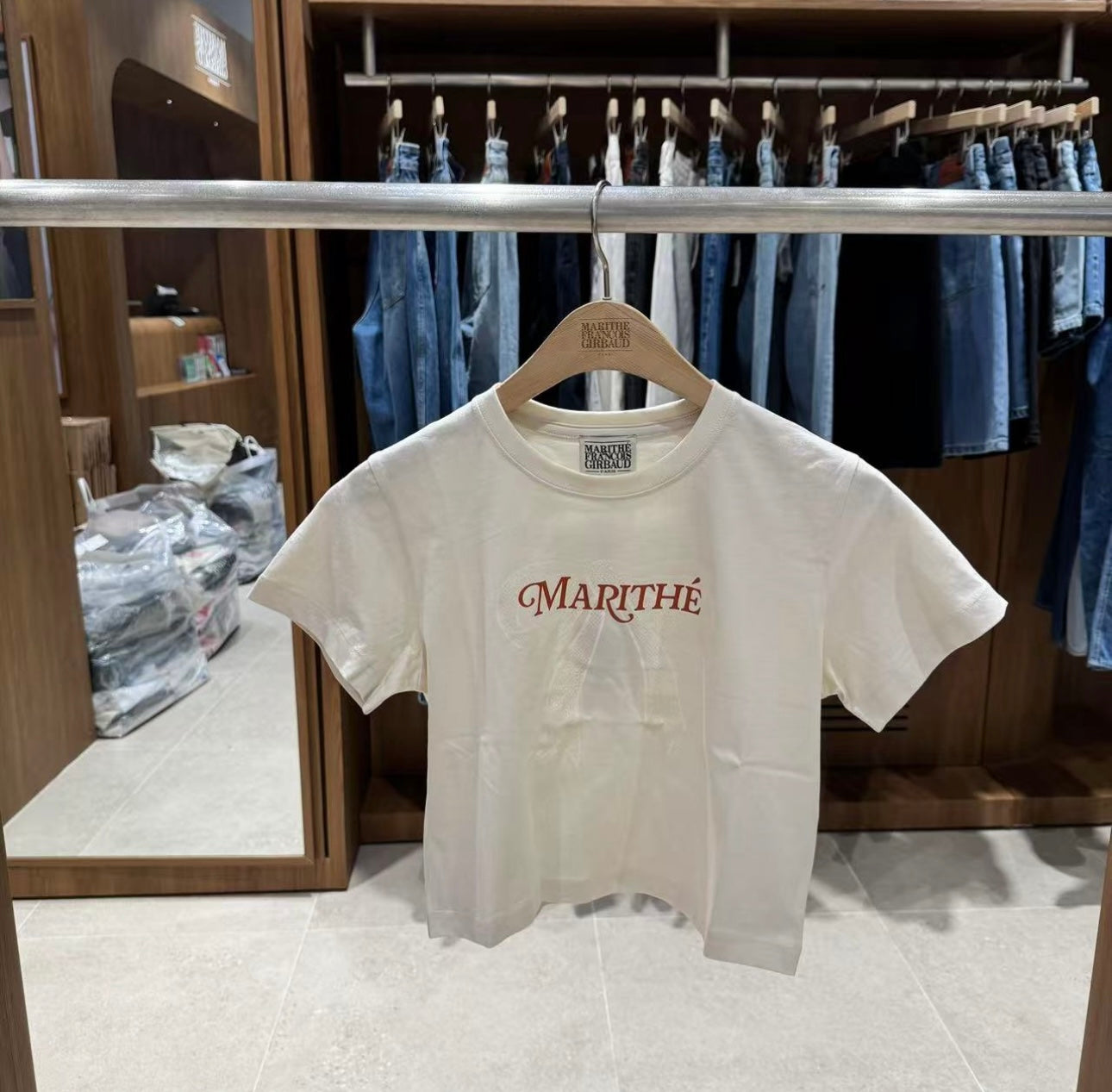 韓國 Marithe Francois Girbaud Basic Bow T-Shirt【MF505】