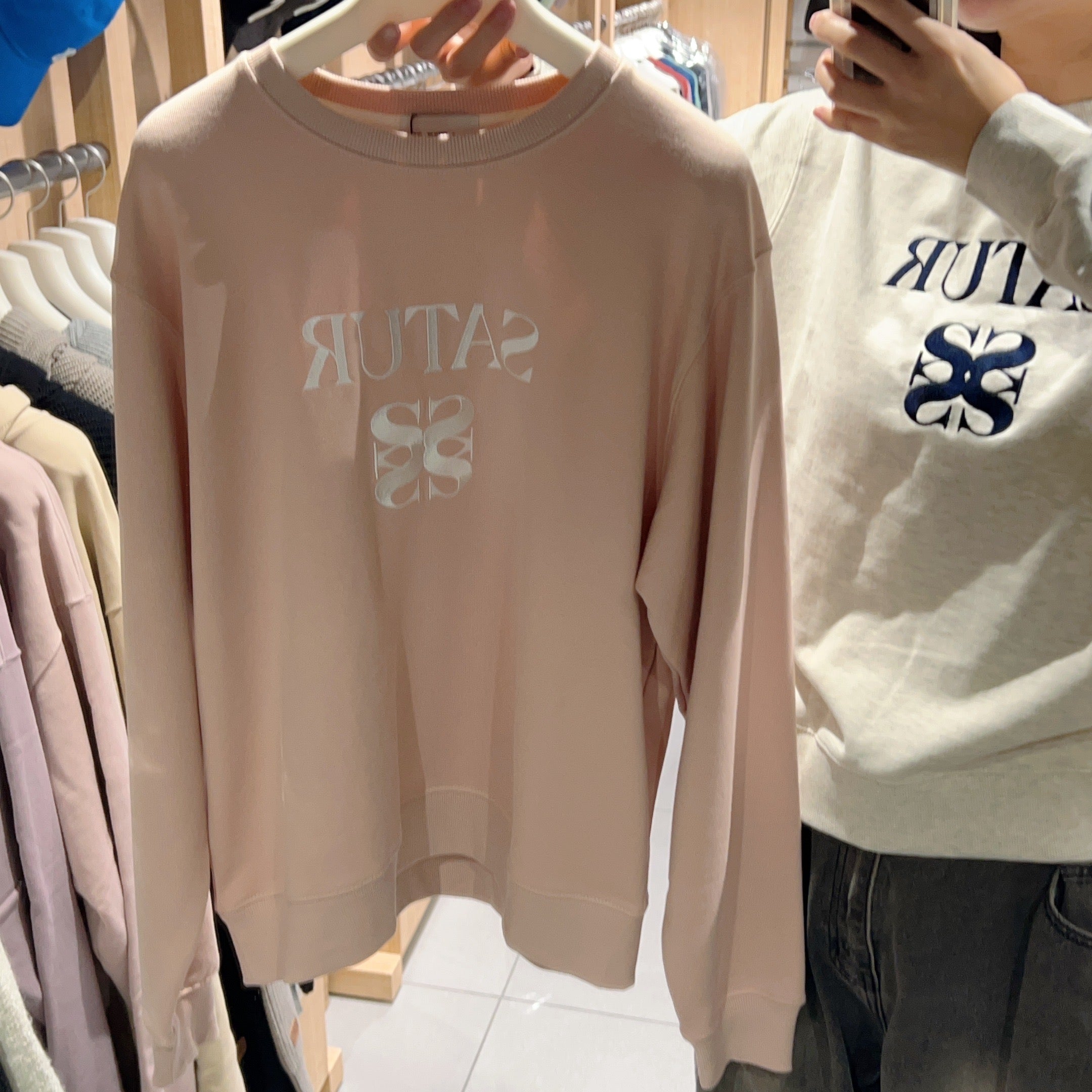 韓國 Satur Classic Logo Sweatshirt【SR014】