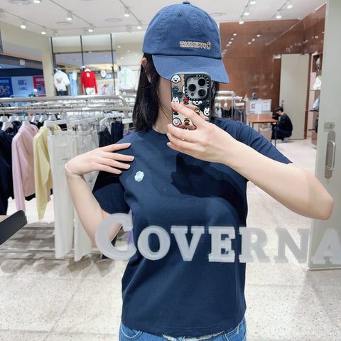 韓國 Covernat Women's Small Clover Heart T-Shirt【CO167】