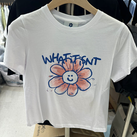 韓國 Wacky Willy Women'S Big Flory Short Sleeve T-Shirt【WW155】