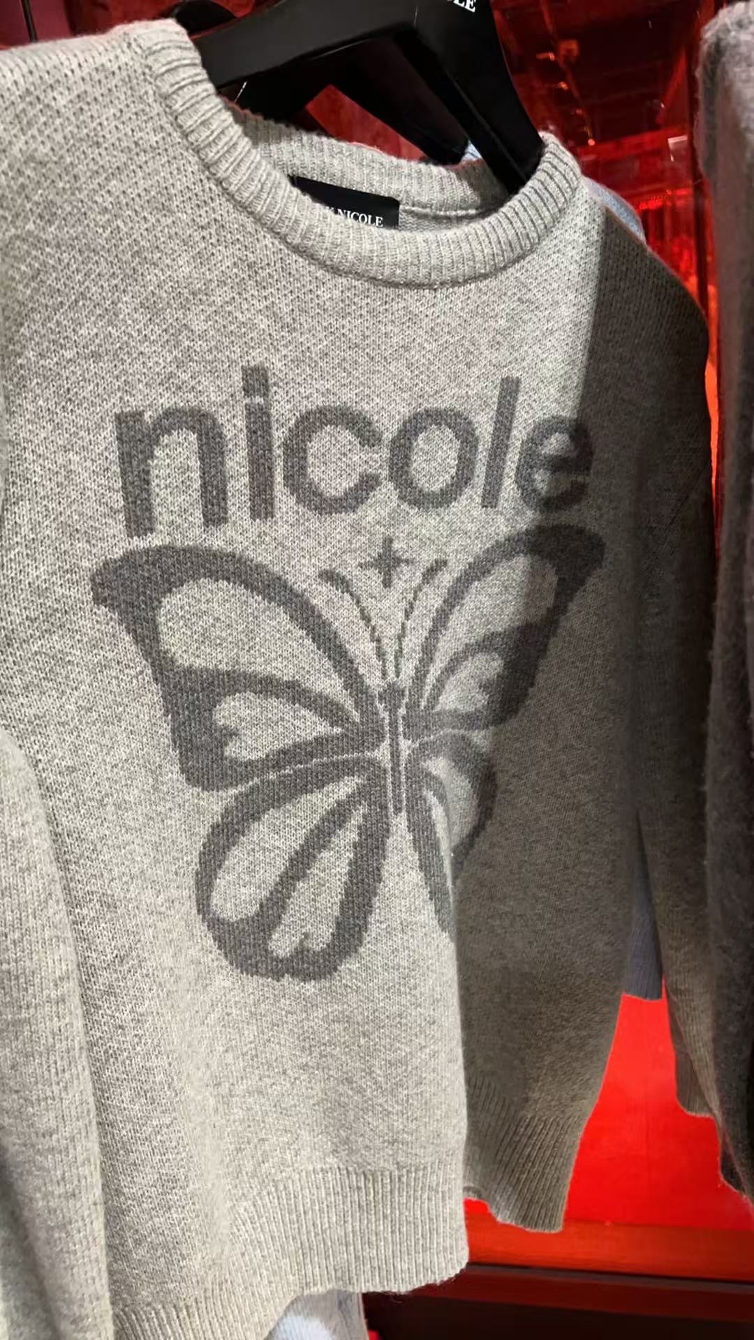 韓國 Nick Nicole Cashmere Butterfly Star Pullover 【NK023】