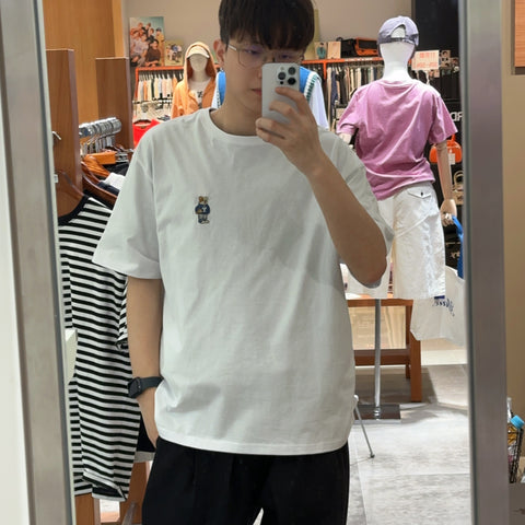 韓國 Yale 2 Pack Embroidered Dan T-Shirt【YA004】