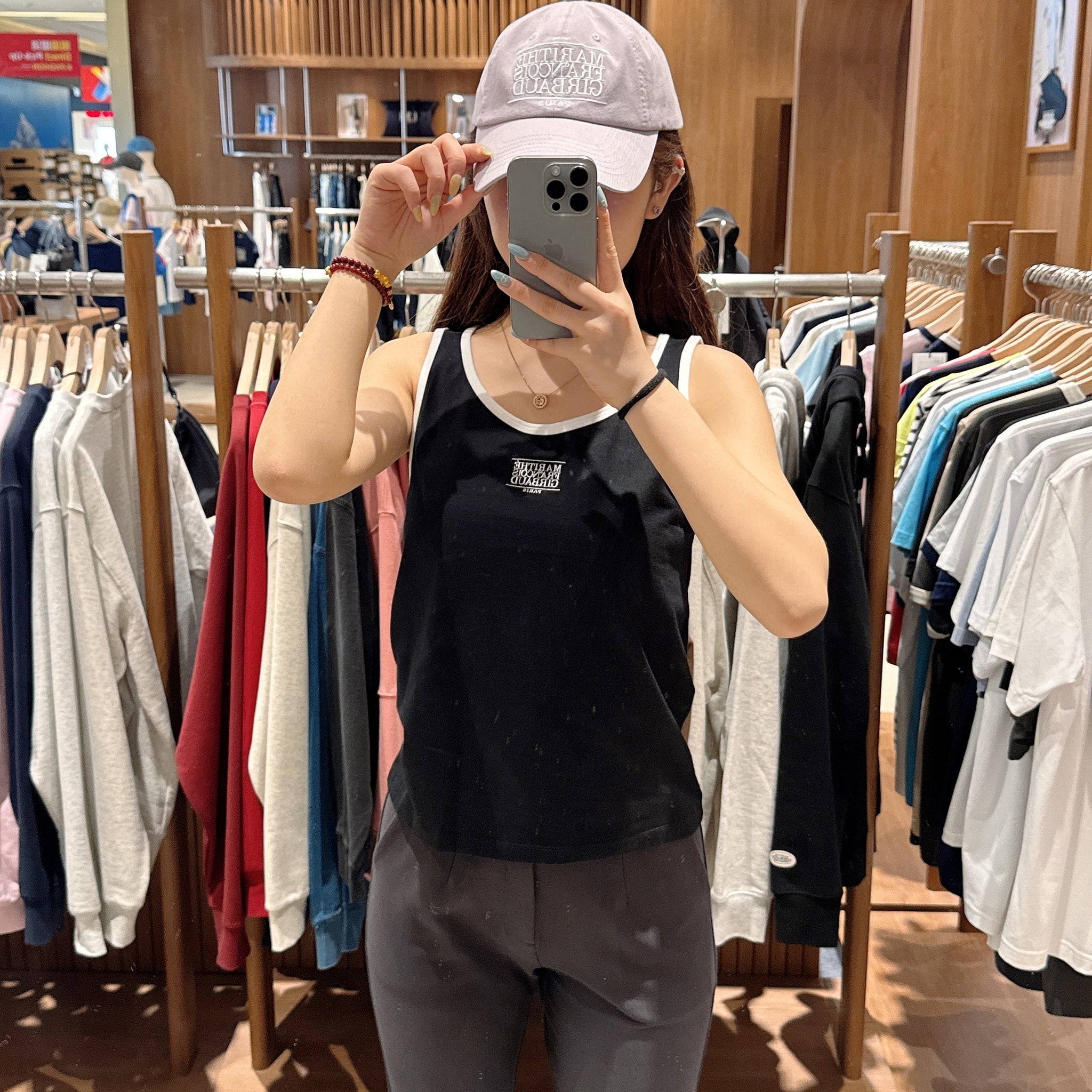 韓國 Marithe Francois Girbaud W CLASSIC LOGO SLEEVELESS【MF396】