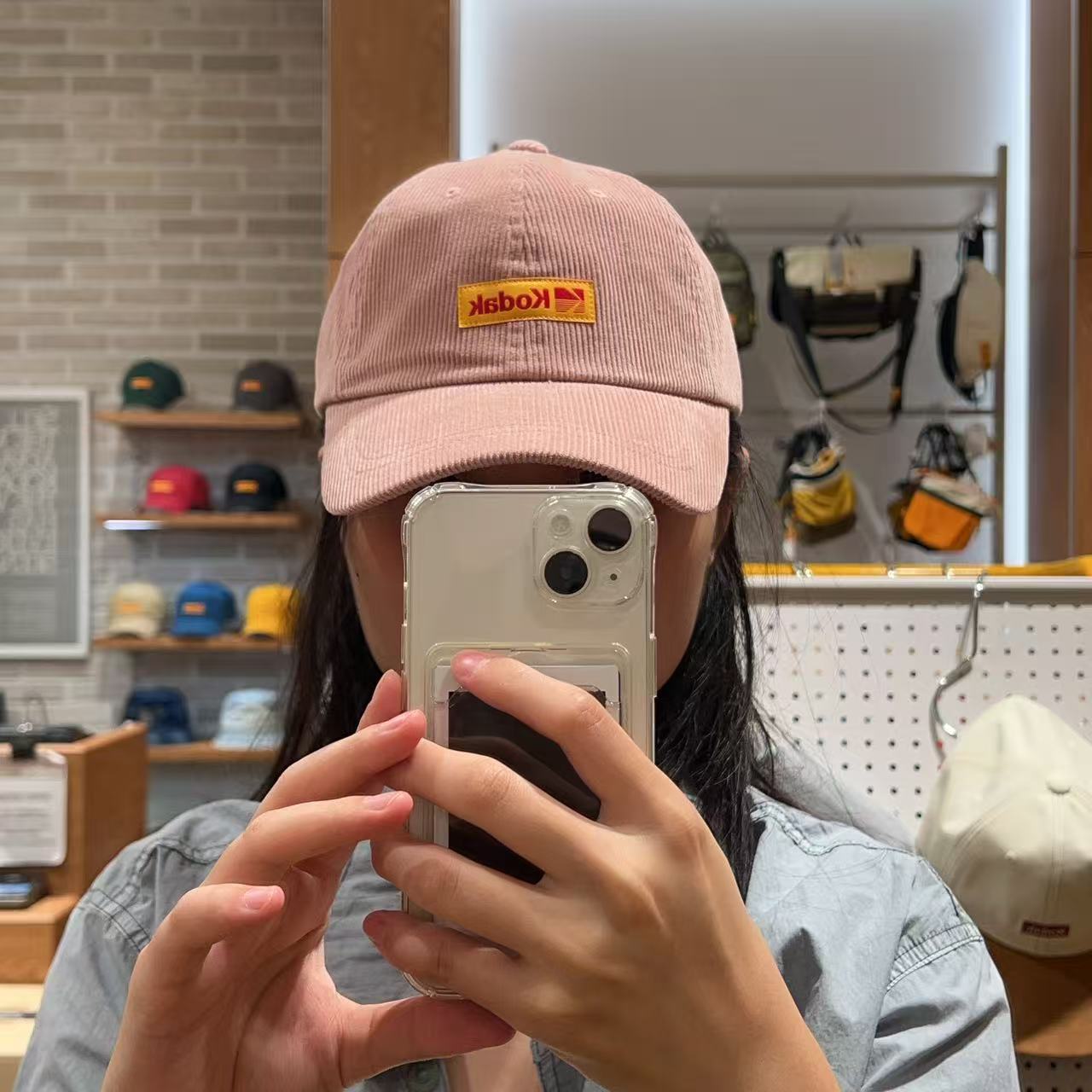 韓國 Kodak Signature Fit Corduroy Ball Cap【KK031】