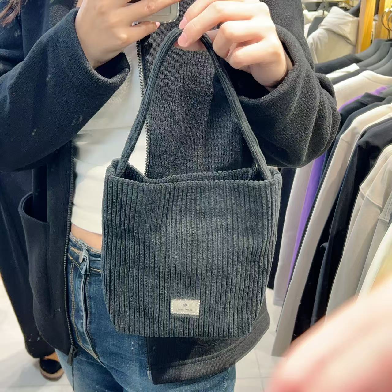 韓國 Snowpeak Corduroy Mini Tote Bag【SN006】