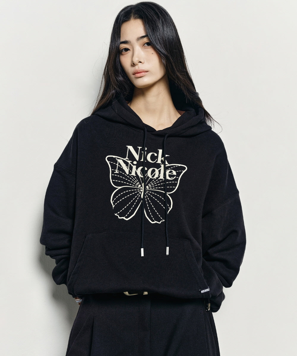 韓國 Nick Nicole Butterfly Signature Hoodie【NK012】