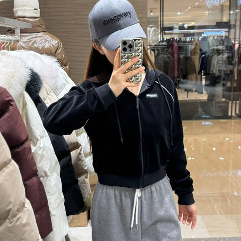 韓國 Discovery Woman's Velour Traning Jacket【DY013】 - STT Mall HK 靚太網購