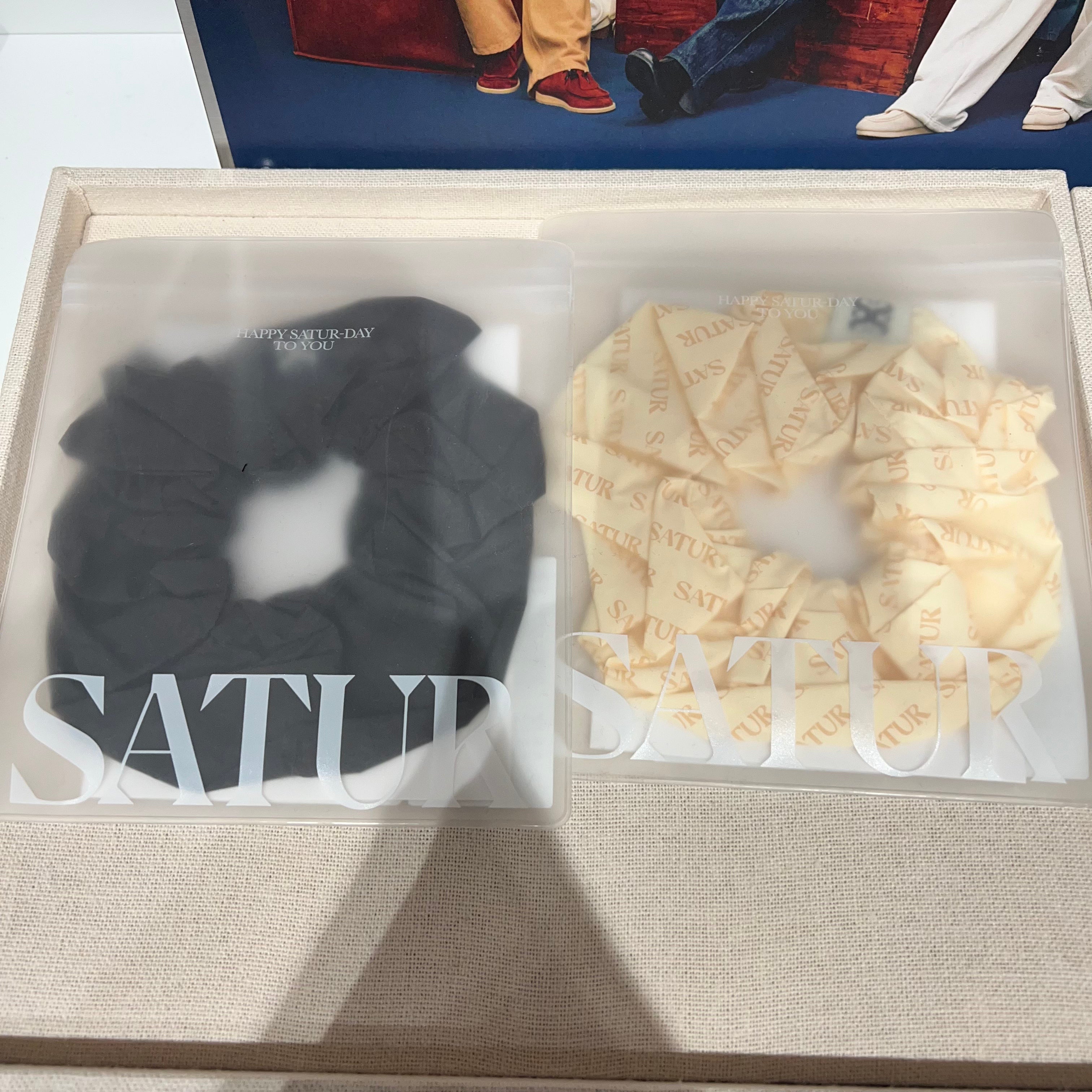 韓國 Satur Classic Logo Scrunchie【SR246】