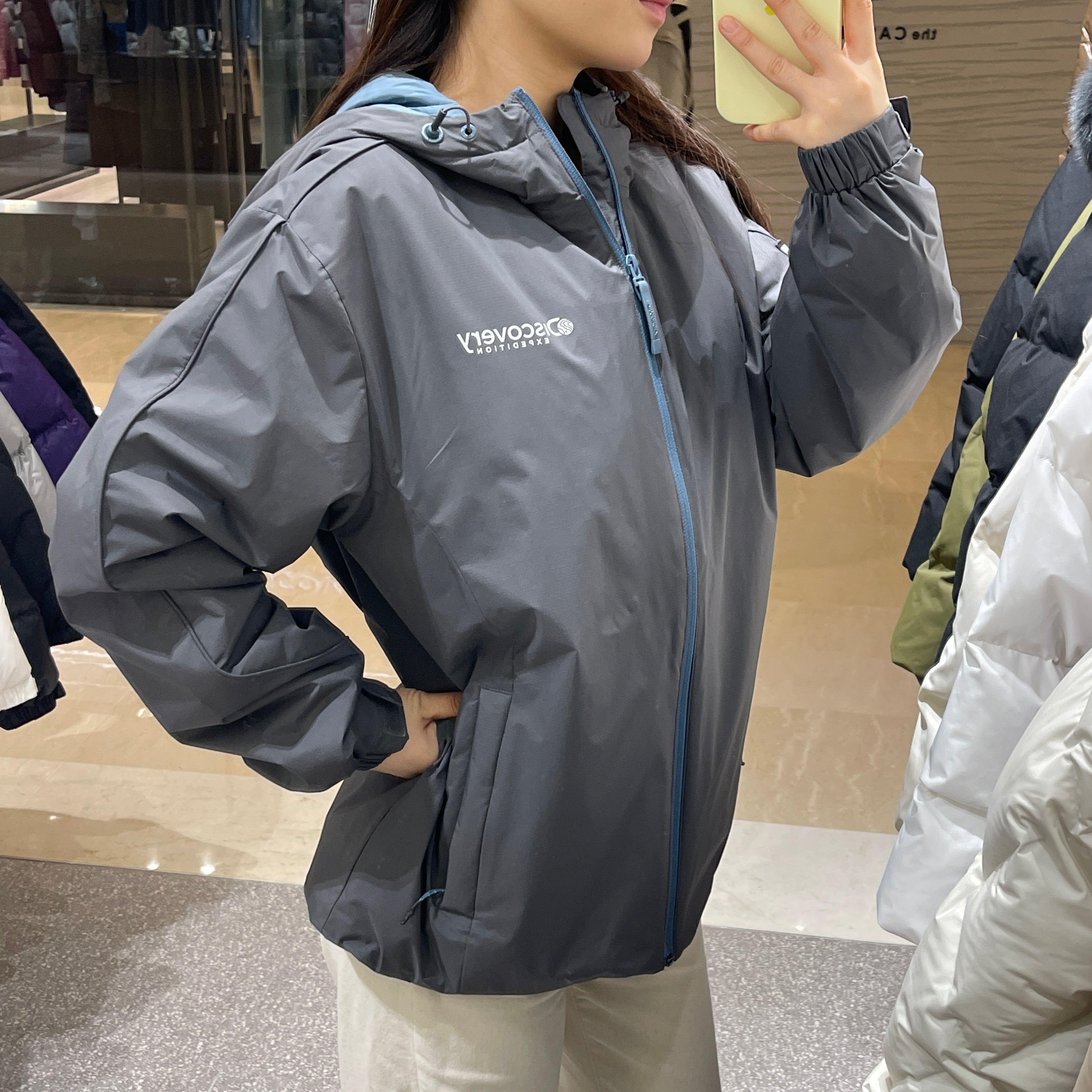 韓國 Discovery Hybrid Hood Jacket【DY032】 - STT Mall HK 靚太網購