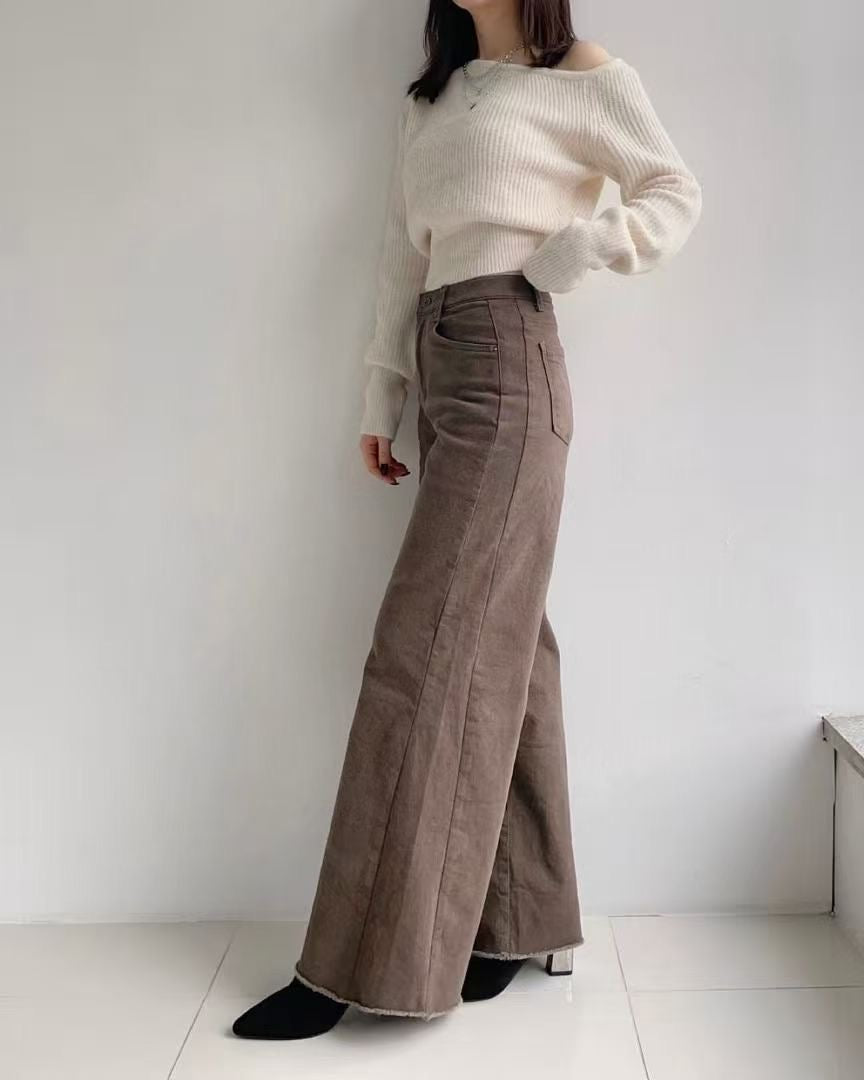 韓國 HowLuk 牛仔褲 刷薄毛 (冬季款)【H264】