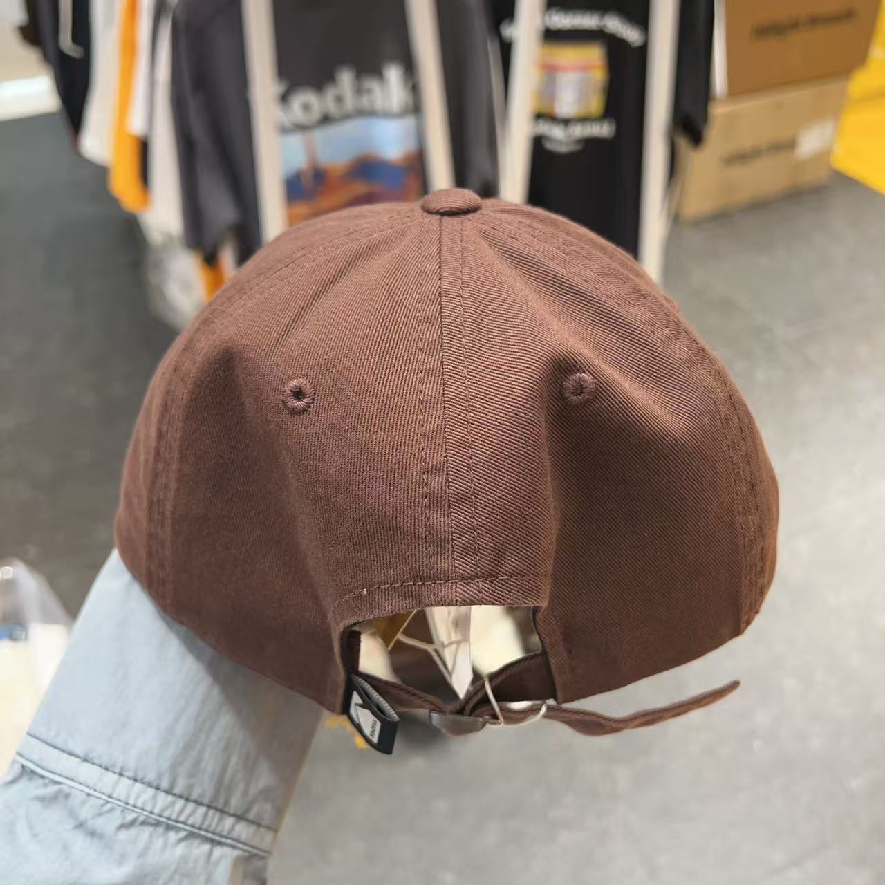 韓國 Kodak Relaxed Fit Square Logo Ball Cap【KK030】