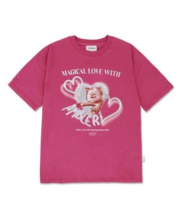 韓國 Ambler Hearts Beating Oversized T-shirt【AR051】