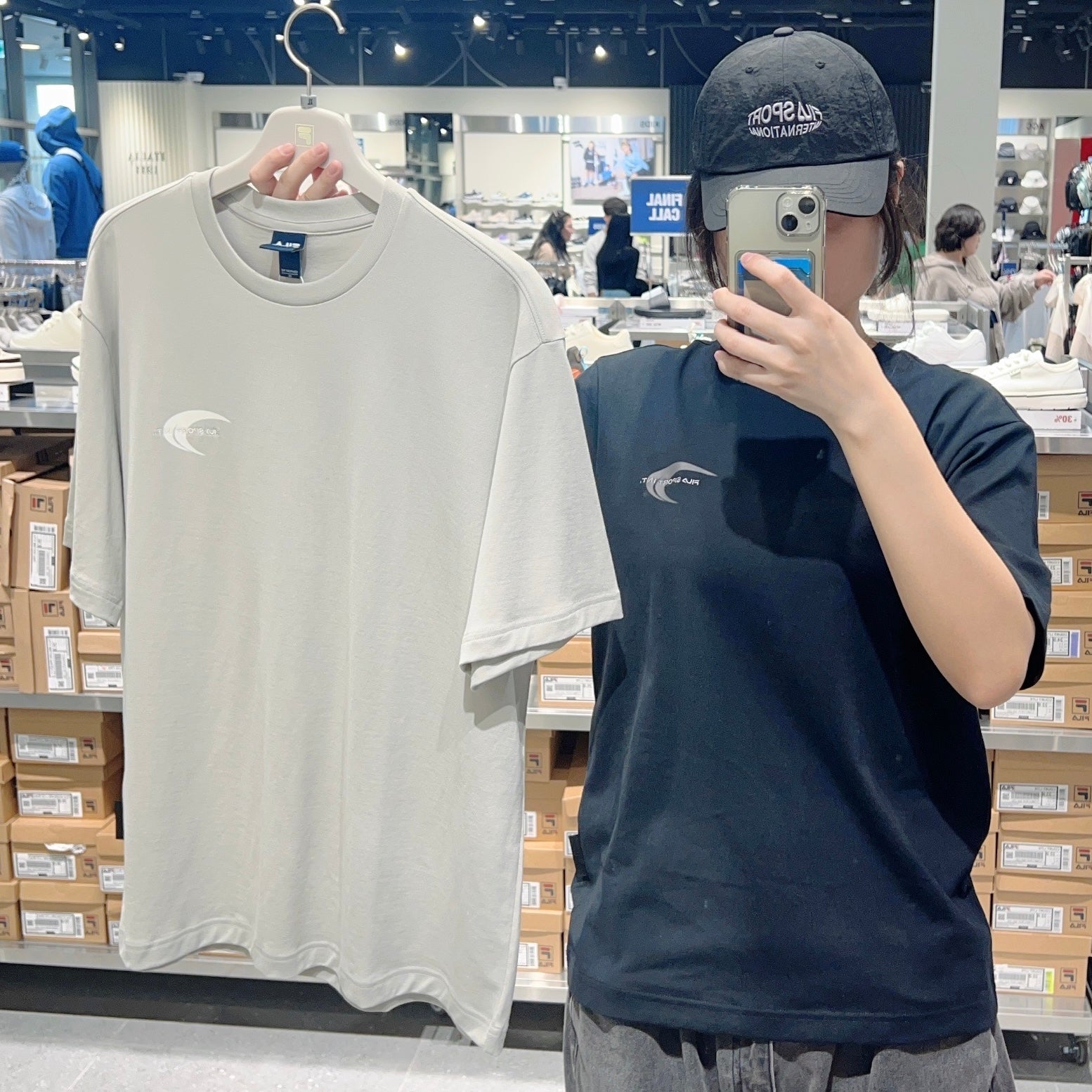 韓國 FILA Cotton Blend Graphic Short Sleeve T-shirt【FA292】