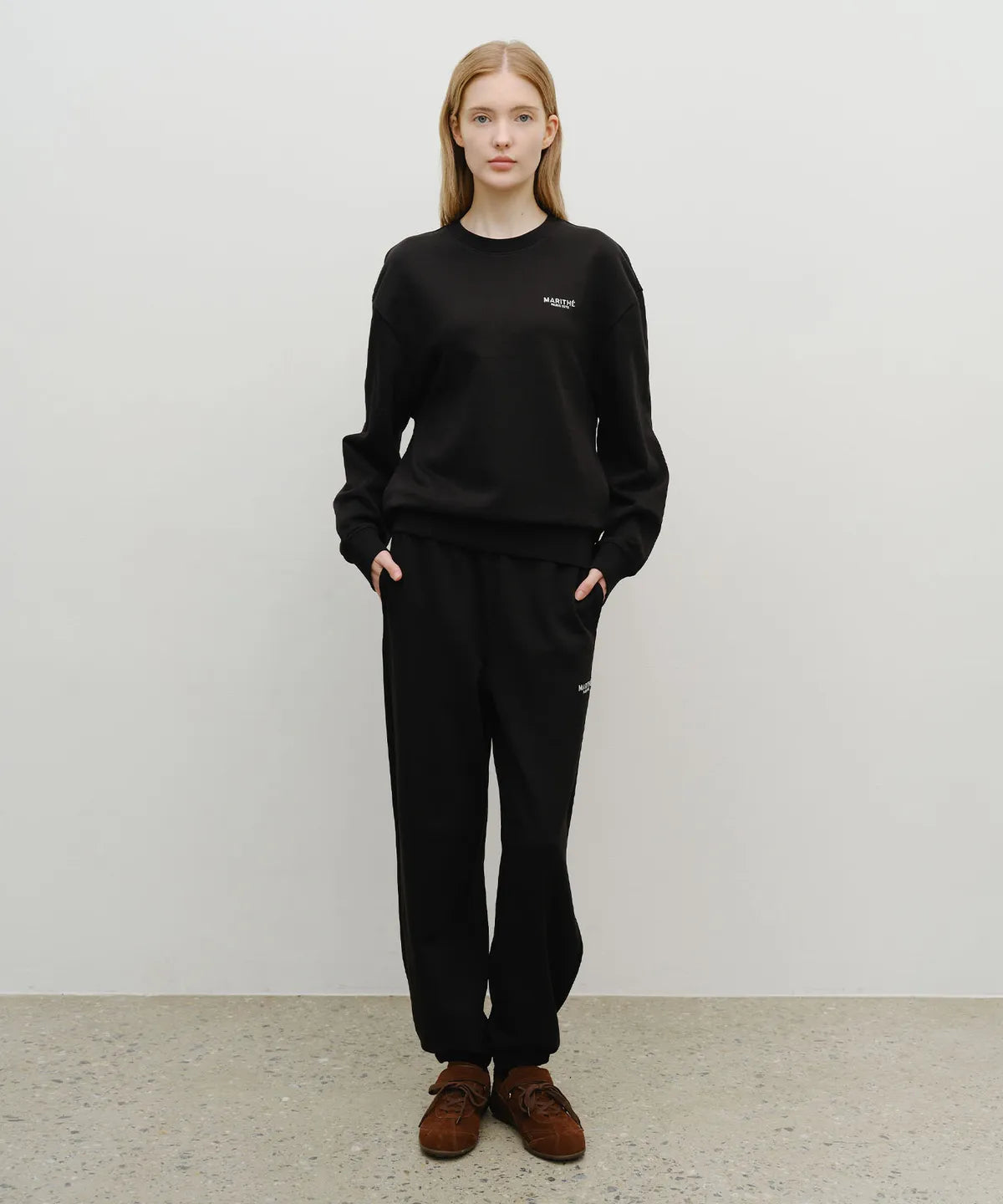 韓國 Marithe Francois Girbaud Regular Logo Sweat Set-Up【MF671】