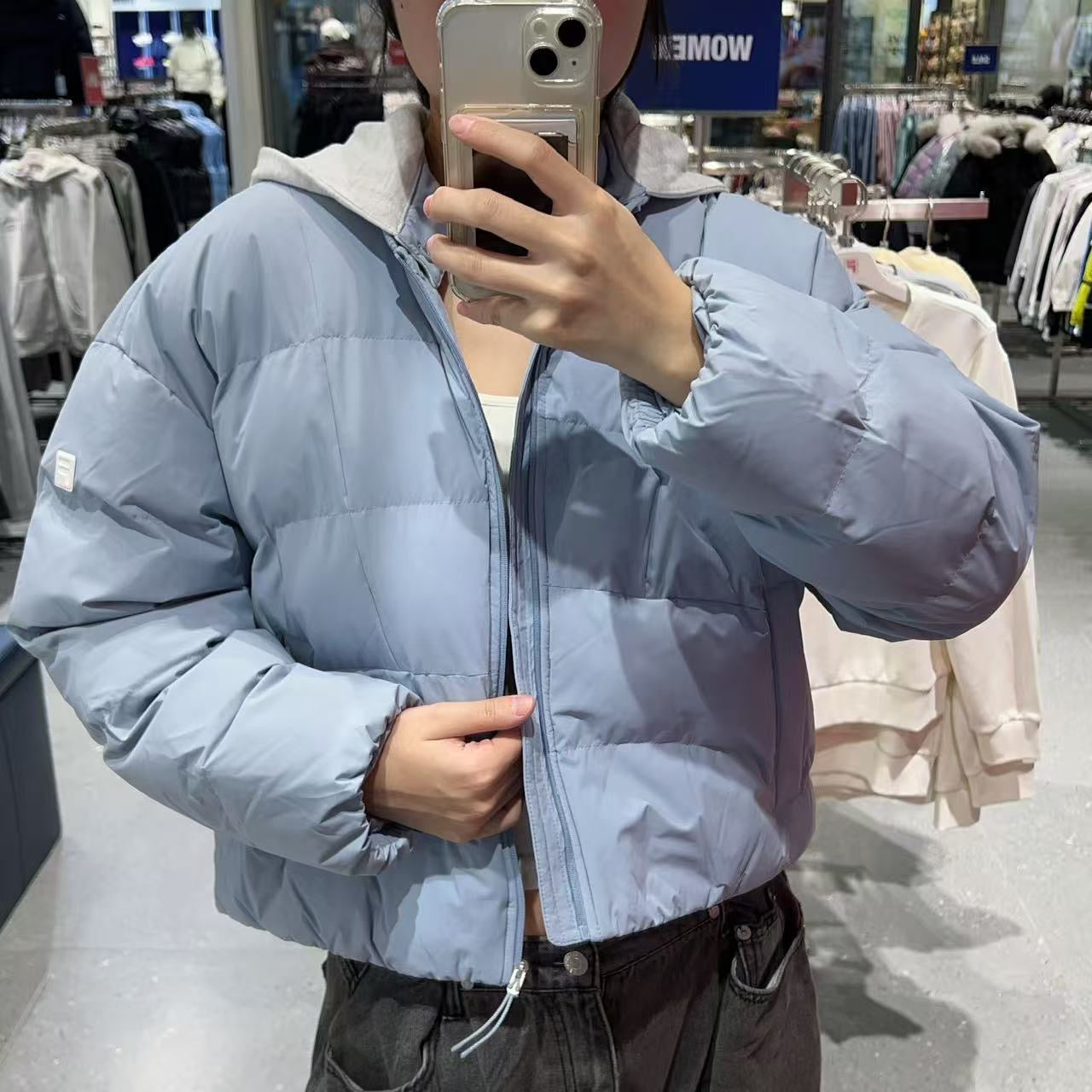 韓國 FILA Detachable Hooded Padded Jacket【FA057】