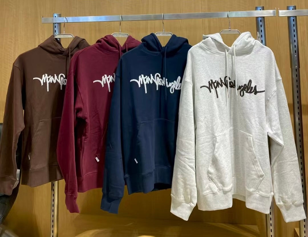 韓國 Mark Gonzales Sign Logo Zigzag Embroidered Sweatshirt Hoodie【MG124】