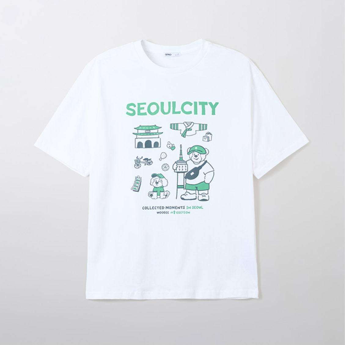 韓國 SPAO Seoul City Short Sleeve T-shirt【SP186】