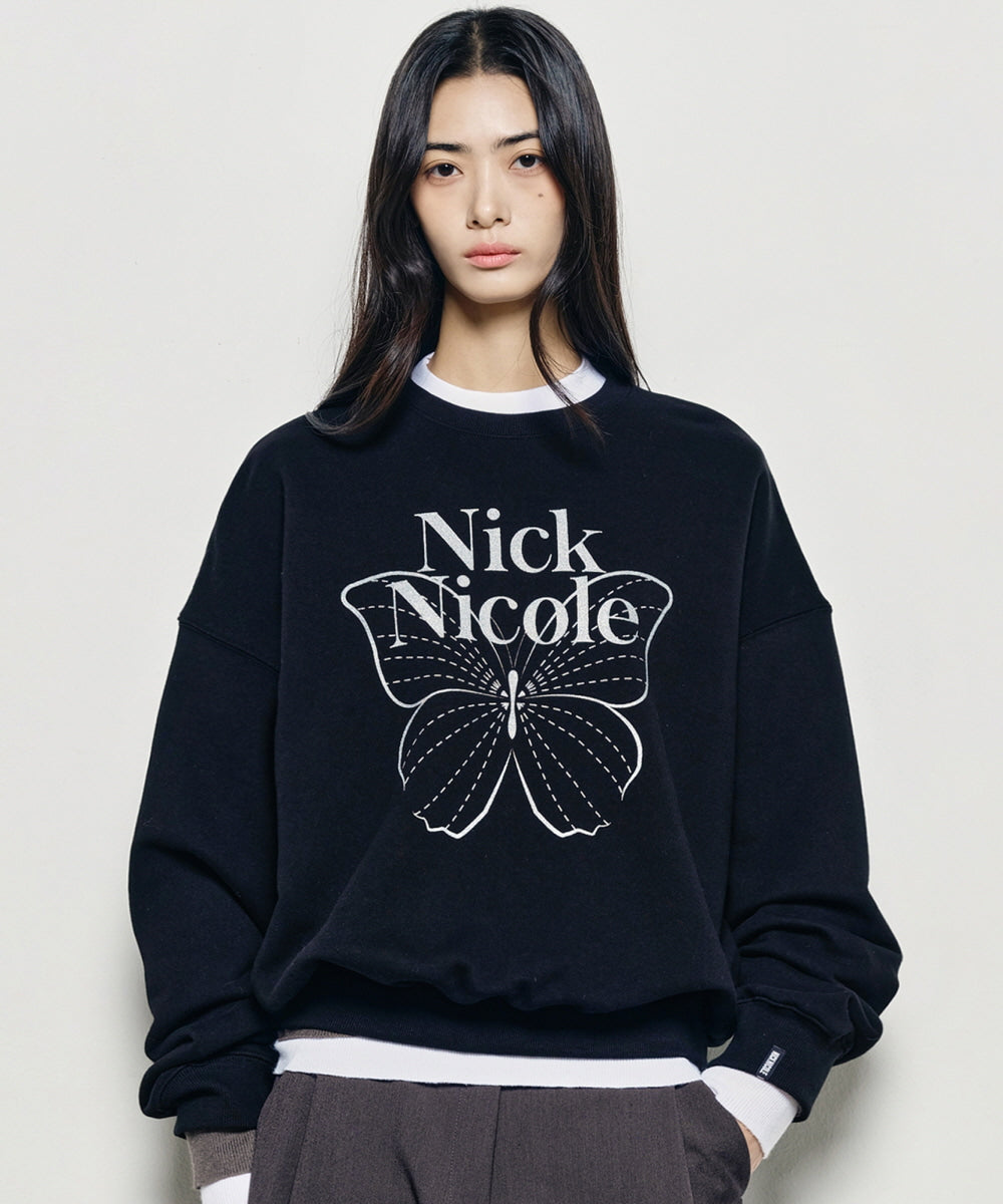 韓國 Nick Nicole Butterfly Signature Sweatshirt【NK001】