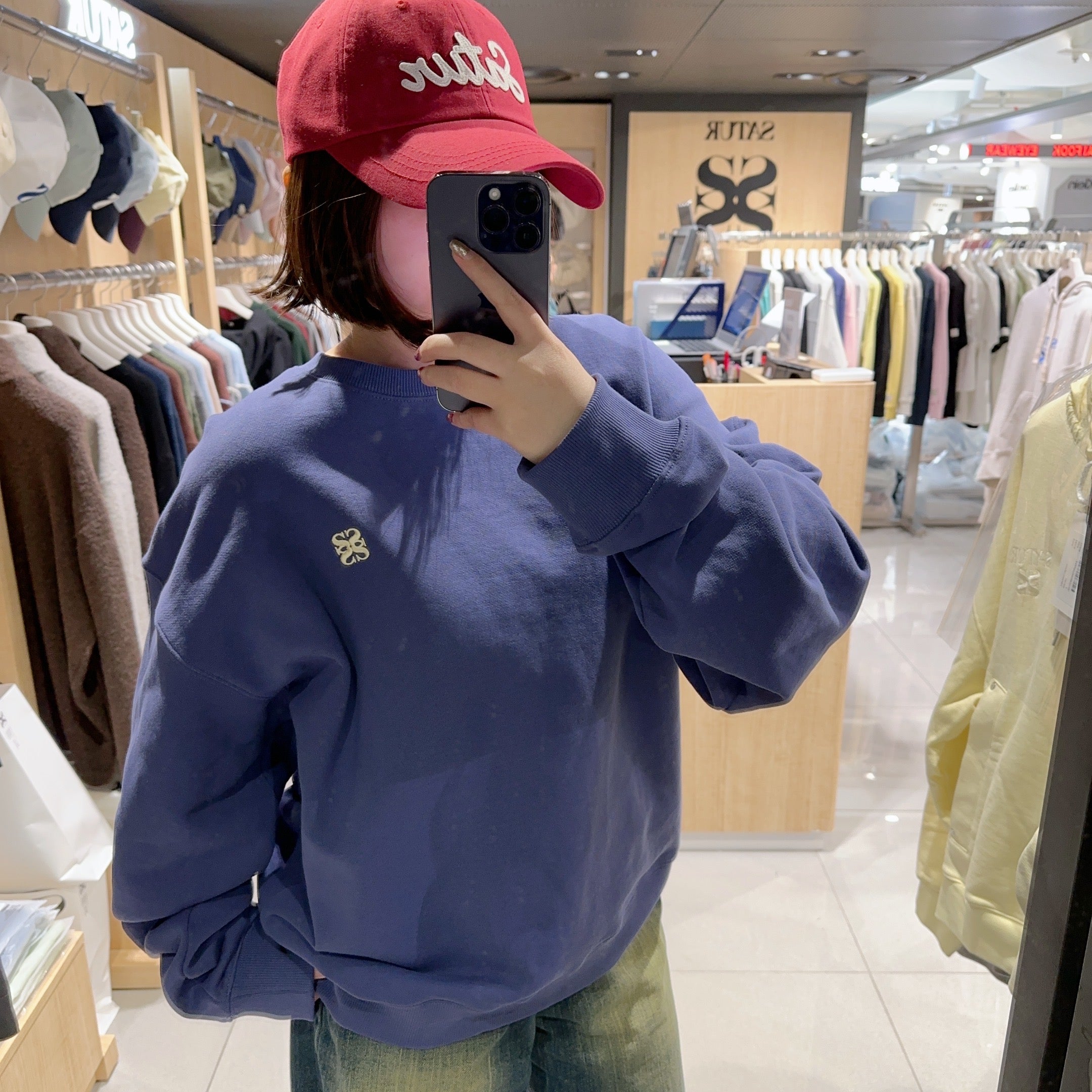 韓國 Satur Classic Logo Basic Sweatshirt【SR013】