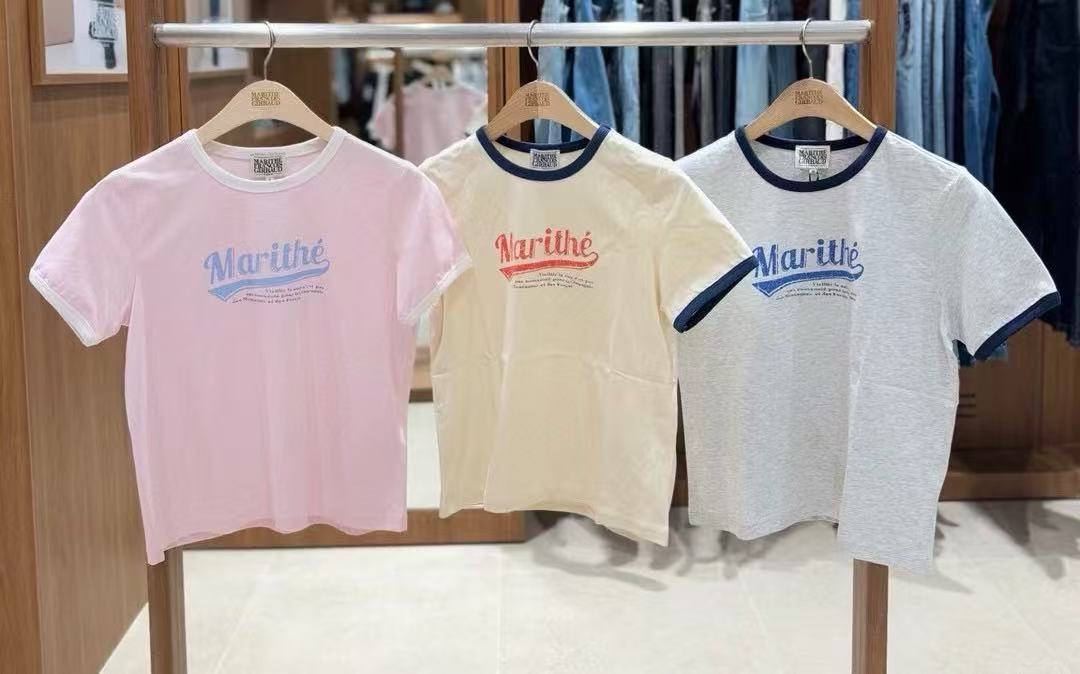 韓國 Marithe Francois Girbaud W Vintage Baseball Ringer Tee【MF415】
