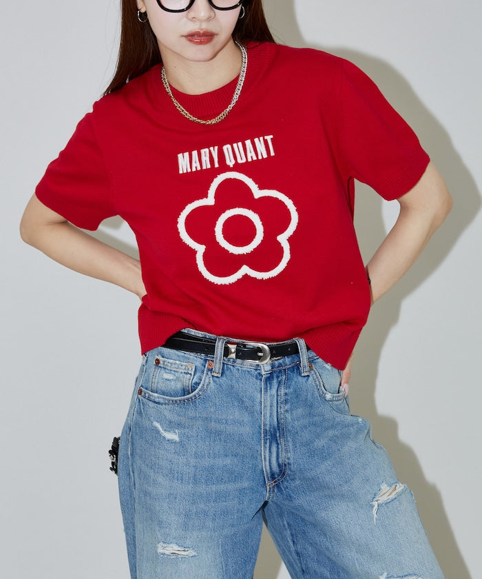 日本直送 Mary Quant 限量版Sagara刺繡針織 Tee【SJ017】