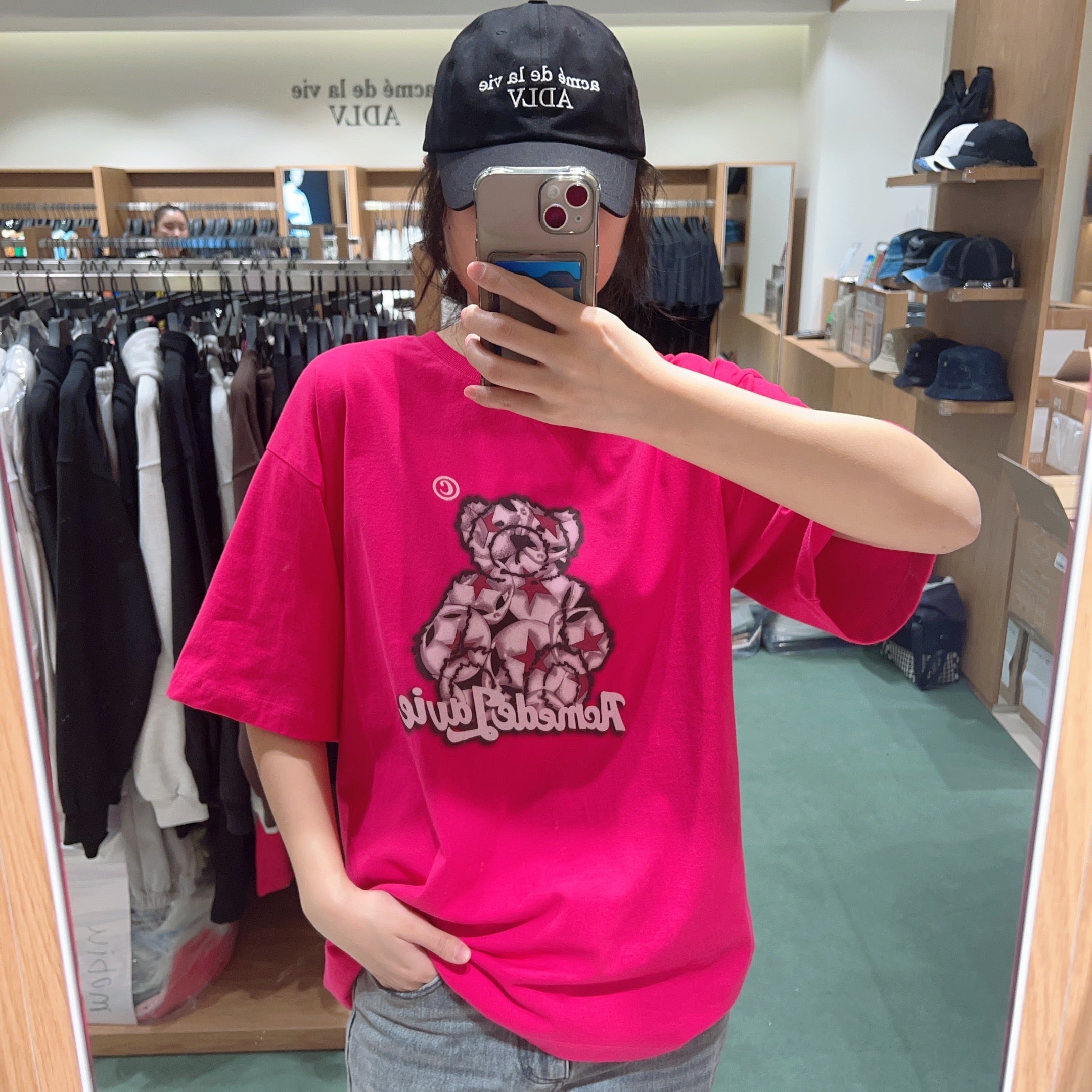 韓國 ADLV STAR BEAR SHORT SLEEVE T-SHIRT【AD013】