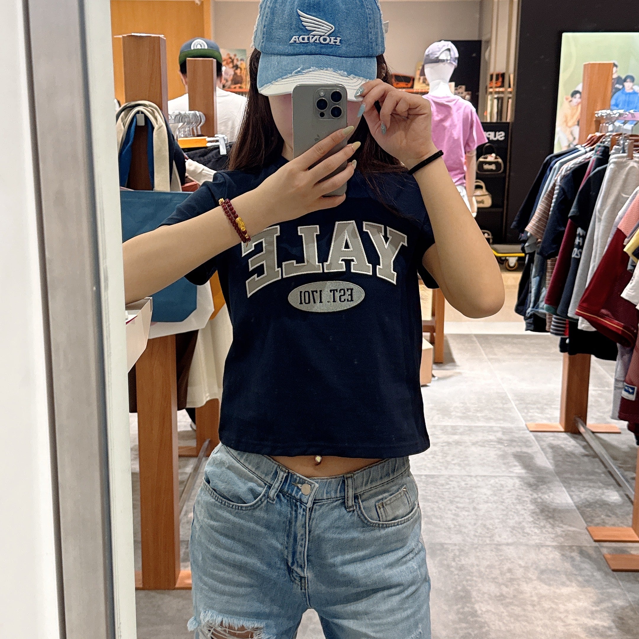 韓國 Honda Vintage Half Cutoff Cap【HO011】