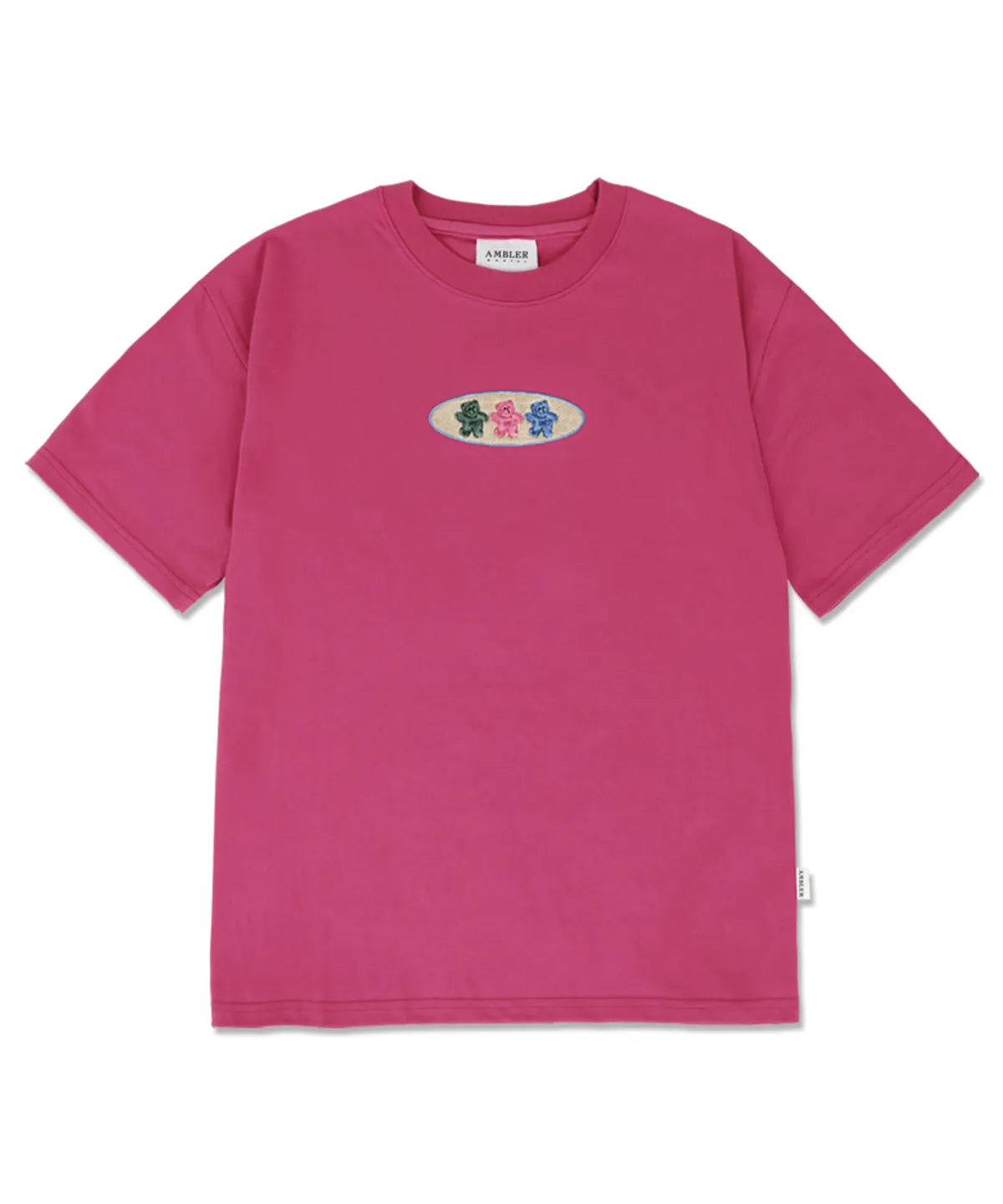 韓國 Ambler Circle Bear Overfit T-Shirt【AR055】