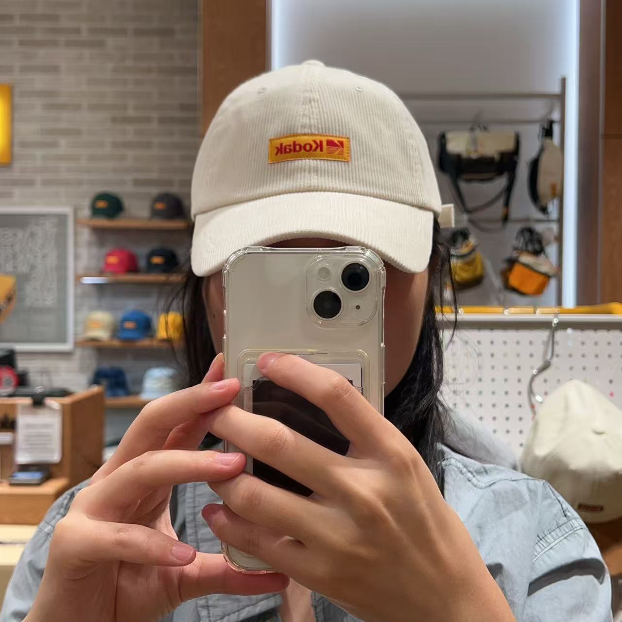 韓國 Kodak Signature Fit Corduroy Ball Cap【KK031】