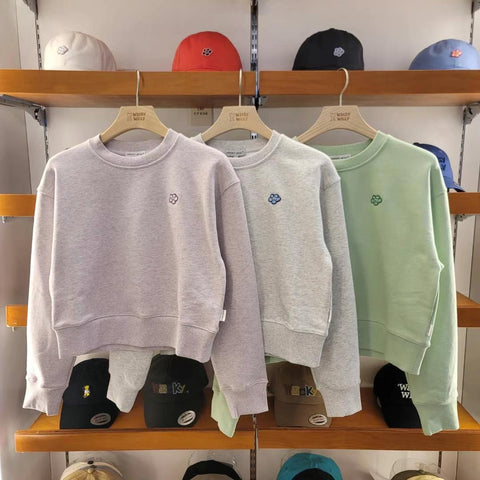 韓國 Wacky Willy Women's Lily Wappen Crop Sweatshirt【WW114】 - STT Mall HK 靚太網購