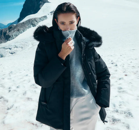 【現貨】韓國 National Geographic 女裝ATLAS WINDSTOPPER 中長版羽絨外套【NG084】 - Image