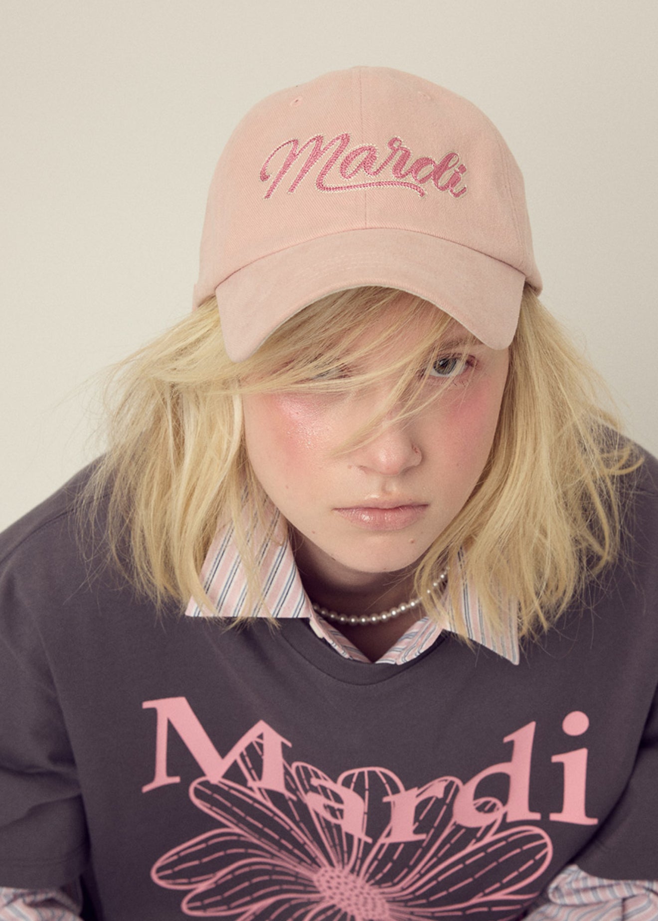 韓國 Mardi Mercredi CAP MARDI CHAIN VINTAGE LOGO【MM144】