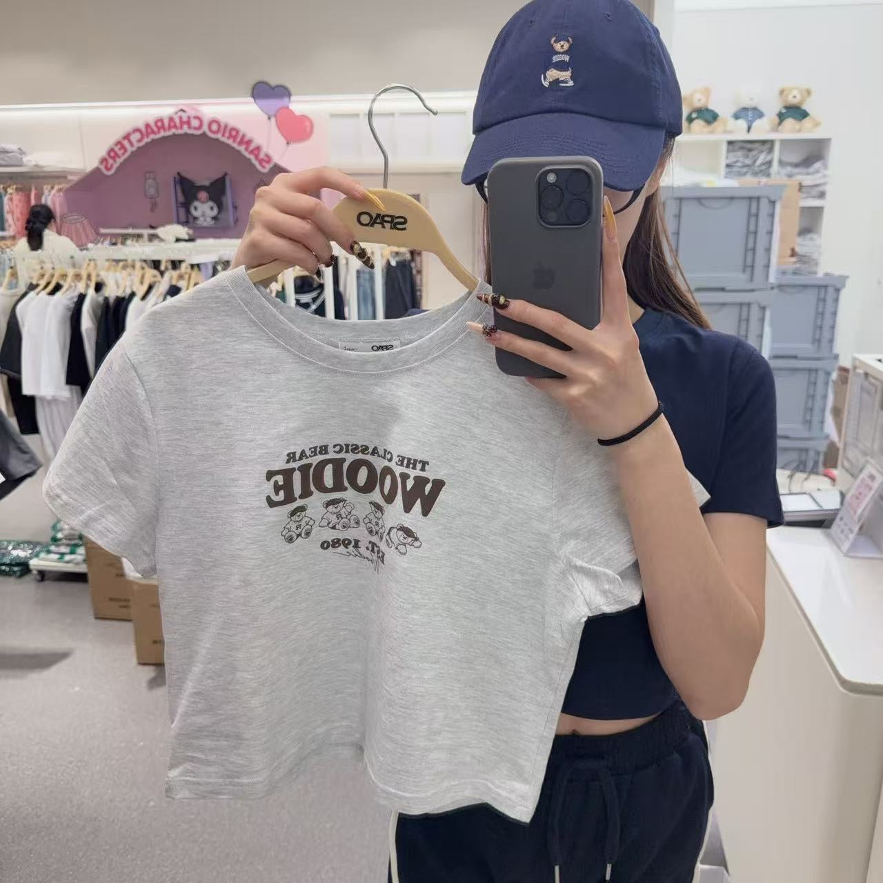韓國 SPAO Crop Short Sleeve T-shirt【SP082】