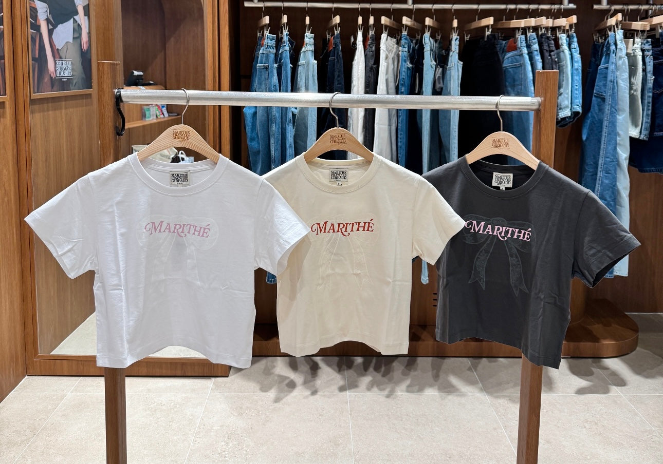 韓國 Marithe Francois Girbaud Basic Bow T-Shirt【MF505】