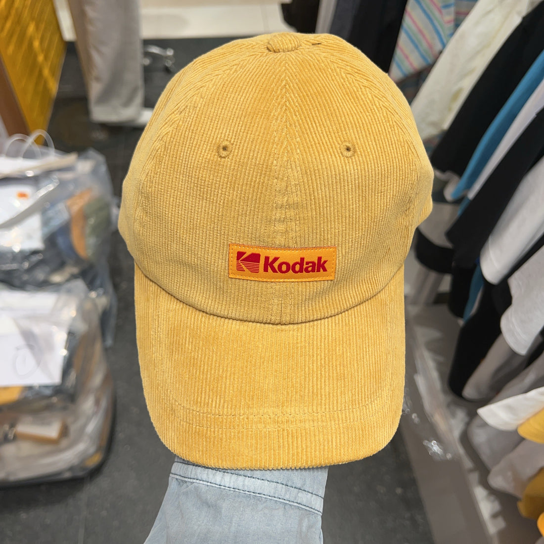 韓國 Kodak Signature Fit Corduroy Ball Cap【KK031】