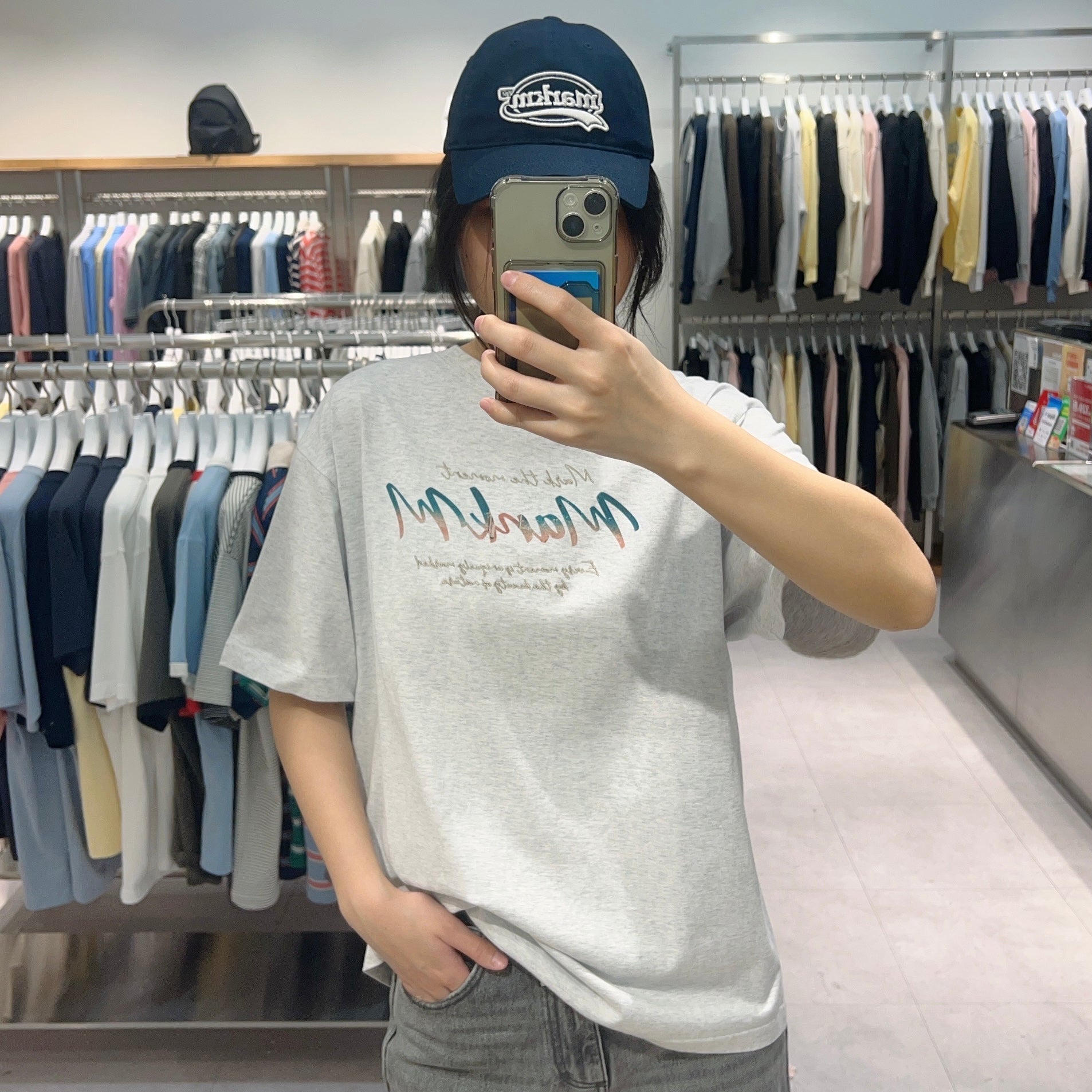 韓國 Markm TRAVEL LOGO T-SHIRTS【MA135】