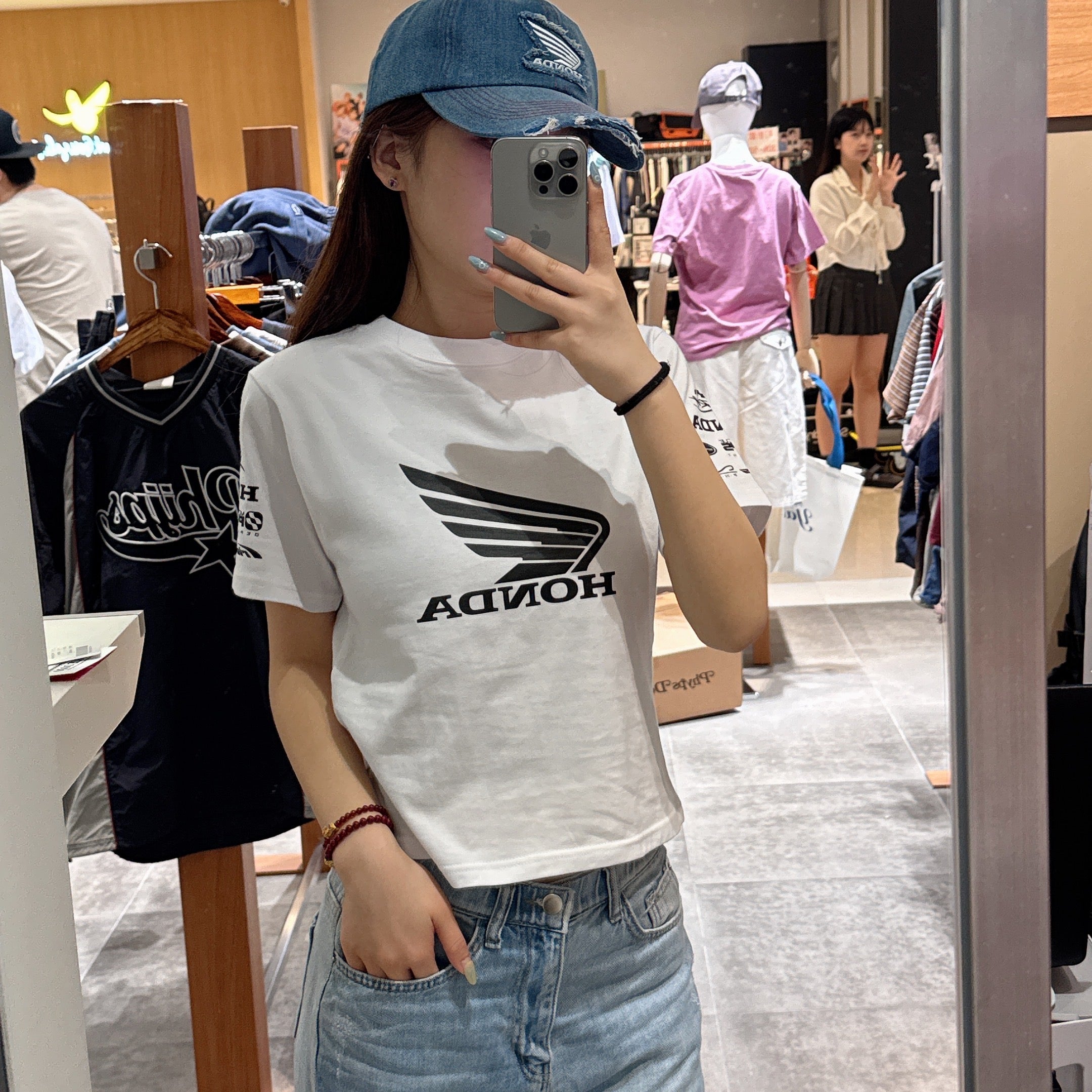 韓國 Honda Womans Wing collect Logo Short Sleeve【HO006】