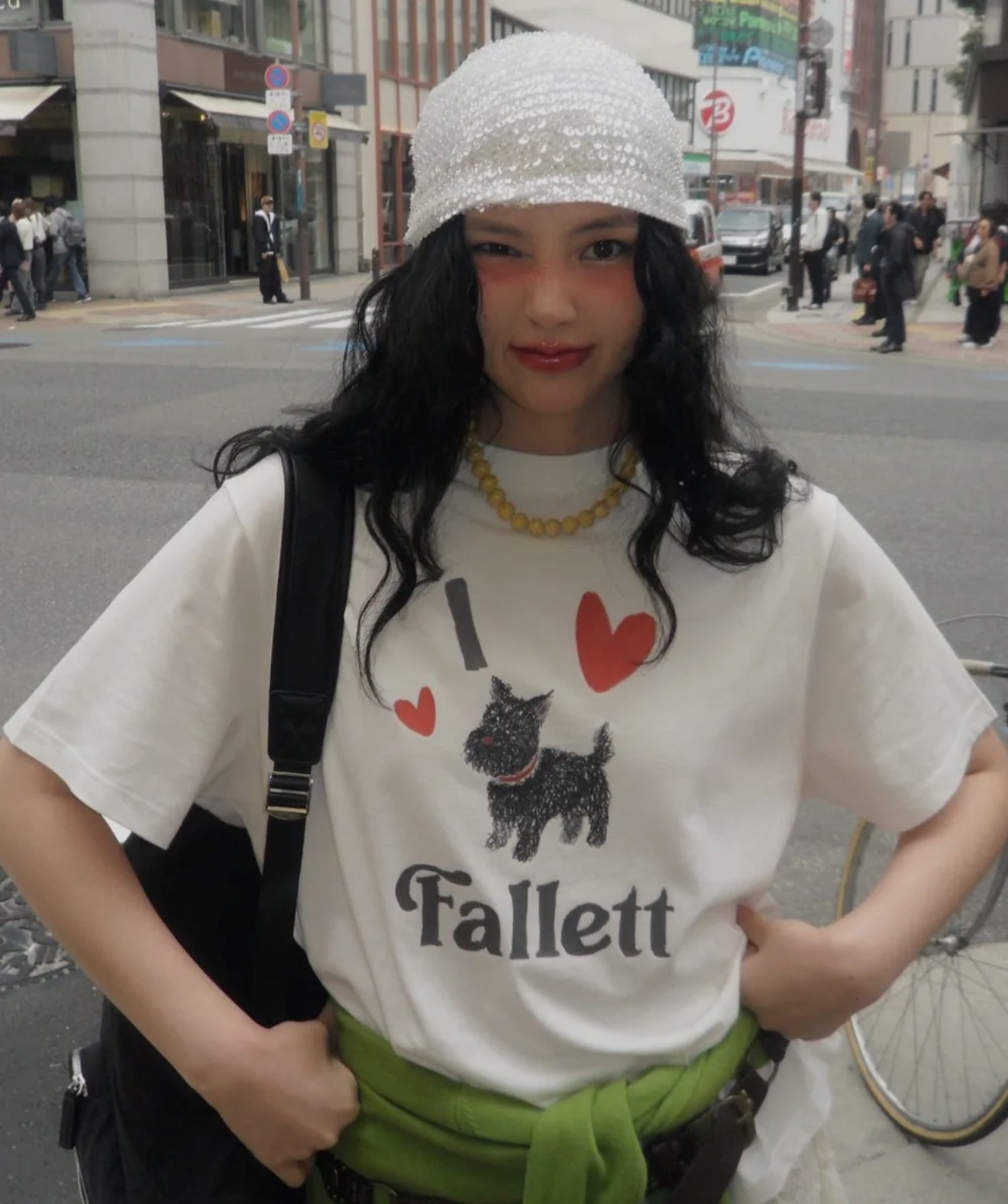 韓國 Fallett Puppy drawing overfit short sleeve T-shirt【FT001】
