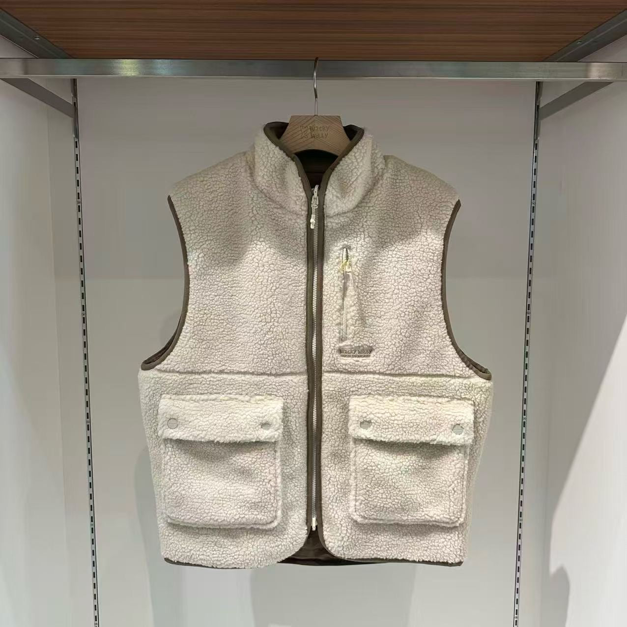 韓國 Wacky Willy Reversible Fleece Vest【WW098】