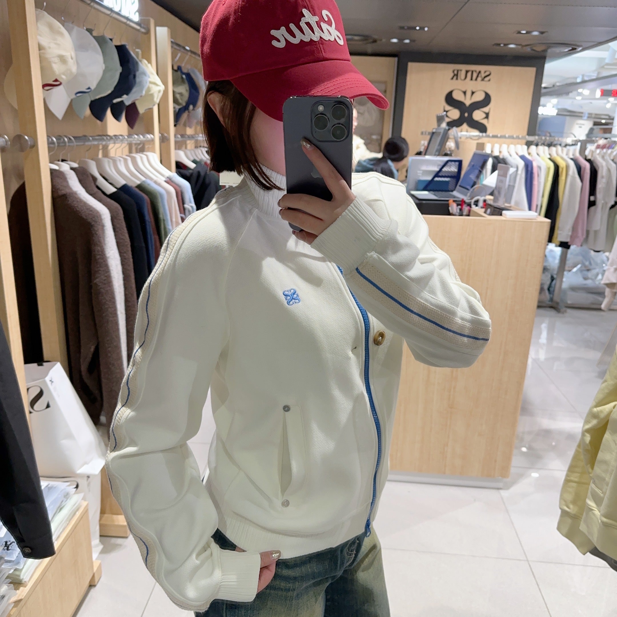 韓國 Satur (W) Lawton Velour Track Zip-up Jacket【SR025】